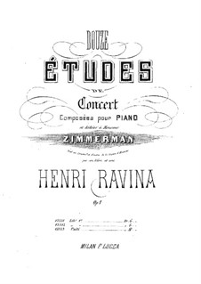 Двенадцать концертных этюдов, Op.1: Двенадцать концертных этюдов by Жан-Анри Равина
