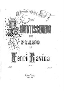Дивертисмент No.2, Op.16: Для фортепиано by Жан-Анри Равина