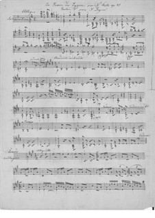 La source du lyson (The Lyson River Spring), Op.47: Для гитары (рукопись) by Наполеон Кост