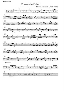 Трио-соната фа мажор: Партия виолончели by Никколо Йоммелли