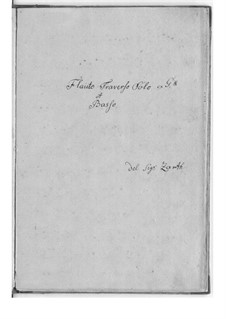 Соната для флейты и бассо континуо: Соната для флейты и бассо континуо by Georg Czarth