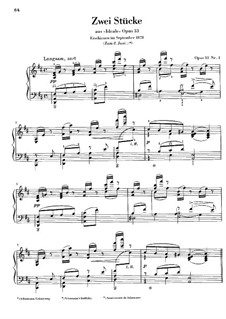 Ideals, Op.33: Пьесы No.1-2 by Теодор Кирхнер