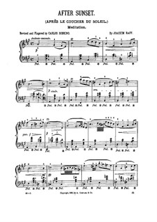 Suite de morceaux pour les petites mains, Op.75: No.5 Après le coucher du soleil (After Sunset) by Иоахим Рафф