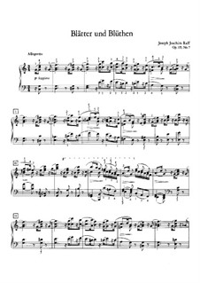 Leaves and Blossoms, Op.135: Nr.7 Blätter und Blüten by Иоахим Рафф