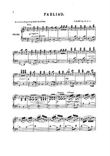 Suite de morceaux pour les petites mains, Op.75: No.2 Fabliau (Old Story) by Иоахим Рафф