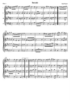 Intrade. Choir I: Version for flutes by Пол Пеерл