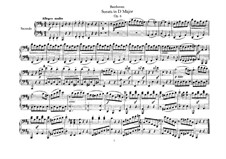 Соната для фортепиано в четыре руки ре мажор, Op.6: Партитура by Людвиг ван Бетховен