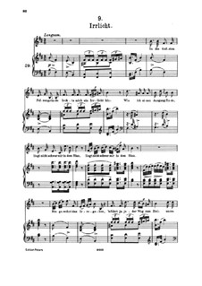 No.9 Блуждающий огонёк: Клавир с вокальной партией by Франц Шуберт