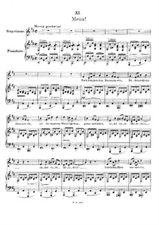 No.11 Моя: Клавир с вокальной партией by Франц Шуберт