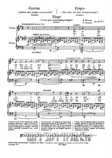 Четыре стихотворения, Op.45: No.1, 3-4 by Николай Метнер