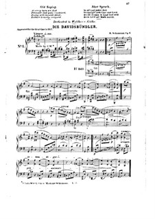 Танцы давидсбюндлеров, Op.6: No.1 by Роберт Шуман