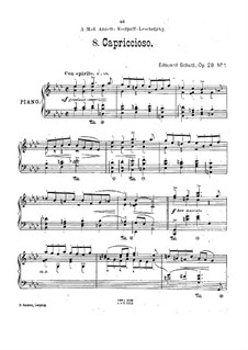 Пьесы для фортепиано, Op.28: No.1 Каприччиозо by Эдуард Шютт