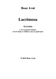 Lacrimosa: Lacrimosa by Боаз Авни