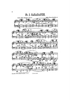 Пять пьес, Op.6: No.3 Сарабанда by Артур Фут