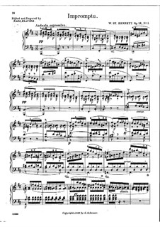 Экспромт си минор, Op.12 No.1: Экспромт си минор by Вильям Стерндэль Беннет