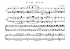 Шесть пьес для фортепиано в четыре руки, Op.94: Сборник by Макс Регер