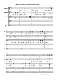 Geistliche Chormusik, Op.11: Nr.3 Es ist erschienen die heilsame Gnade Gottes, SWV 371 by Генрих Шютц