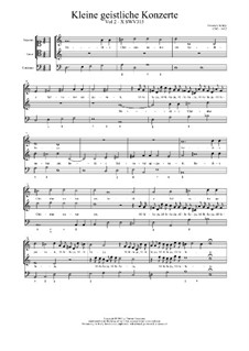 Kleine geistliche Konzerte, Op.9: Nr.10 Hodie Christus natus est, SWV 315 by Генрих Шютц