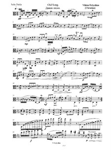 Давняя песня для альта соло, Op.23: Давняя песня для альта соло by Виктор Теличко