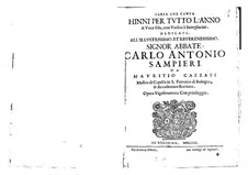 Hinni per tutto l'anno a voce sola, con violini à beneplacito, Op.29: Hinni per tutto l'anno a voce sola, con violini à beneplacito by Маурицио Каццати