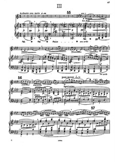 Соната для скрипки и фортепиано No.3  ми минор 'Эпическая', Op.57: Части III-IV by Николай Метнер