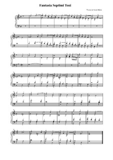 Fantasia Septimi Toni: Fantasia Septimi Toni by Томас де Санта Мариа