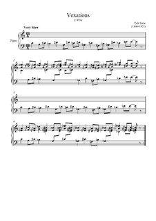 Vexations: Vexations by Эрик Сати