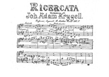 Ricercata, Op.22: Ricercata by Юхан Адам Кригелль