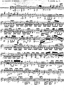 La vallée d'Ornans (The Ornans Valley), Op.17: Для гитары by Наполеон Кост
