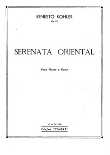 Восточная серенада для флейты и фортепиано, Op.70: Сольная партия by Эрнест Кёлер