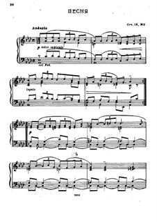 Песня для фортепиано, Op.16 No.2: Песня для фортепиано by Эркки Мелартин