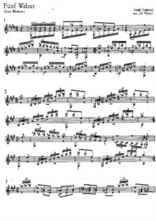 Тридцать шесть вальсов для гитары, Op.63: Nos.20-22, 24, 26 by Луиджи Леньяни