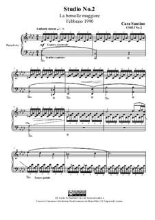 Studies for Piano, CS023 No.1-10: No.2 in A Flat Major by Santino Cara