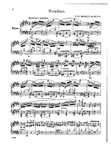 Три пьесы для фортепиано, Op.28: No.2 Рондино by Вильям Стерндэль Беннет