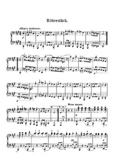 Венгерские эскизы, Op.24: No.6 The Knight – piano II part by Роберт Фолькманн