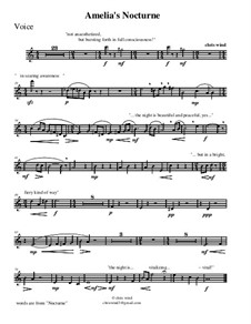 Amelia's Nocturne: Voice Part by Chris Wind