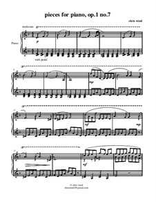 Pieces for piano, Op.1: No.7 by Chris Wind