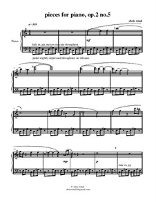 Pieces for piano, Op.2: No.5 by Chris Wind