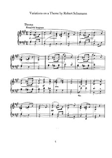 Вариации на тему Р. Шумана, Op.9: Вариации на тему Р. Шумана by Клара Шуман