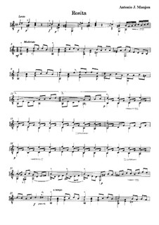 Rosita: Для гитары by Антонио Хименос Маньон