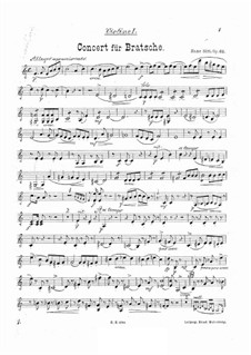 Концерт для альта с оркестром ля минор, Op.68: Партии by Ганс Зитт