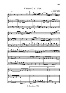 Вариации Гольдберга, BWV 988: No.2 by Иоганн Себастьян Бах