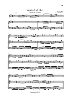 Вариации Гольдберга, BWV 988: No.3 by Иоганн Себастьян Бах