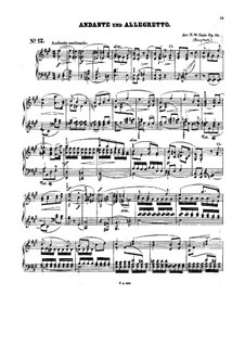 Симфония No.3, Op.15: Анданте и Аллегретто by Нильс Вильгельм Гаде