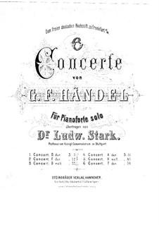 Кончерто гроссо No.5 ре мажор, HWV 323: Клавир by Георг Фридрих Гендель