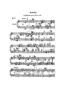 Симфония No.104 ре мажор 'Лондонская', Hob.I/104: Версия для фортепиано by Йозеф Гайдн