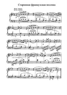 No.16 Старинная французская песенка: Для фортепиано by Петр Чайковский