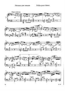 Шесть пьес для фортепиано, TH 143 Op.51: No.2 Полька для танцев by Петр Чайковский