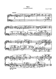 Шесть пьес на одну тему, TH 134 Op.21: No.2 Фуга by Петр Чайковский