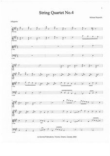 String Quartet No.4: String Quartet No.4 by Michael Repoulis